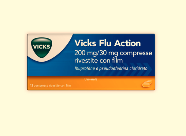Vicks flu action*12cpr200+30mg