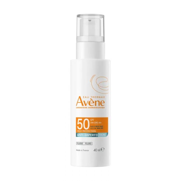 Eau thermale avene solare fluido anti-imperfezioni spf50 40 ml
