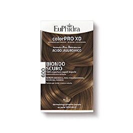 EUPHIDRA COLORPRO XD 600 BIONDO SCURO GEL COLORANTE CAPELLI IN FLACONE + ATTIVANTE + BALSAMO + GUANT
