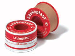 Cerotto chirurgico per fissaggio medicazioni in rocchetto leukoplast supporto viscosa color pelle ma