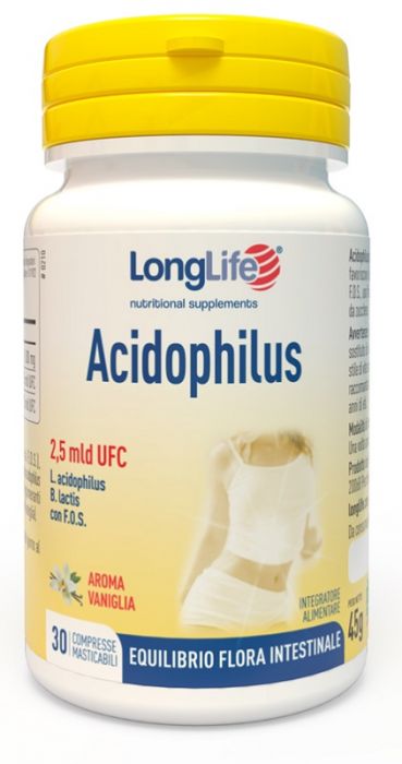 Longlife acidophilus 30 compresse masticabili