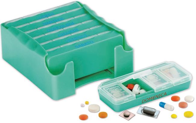 Pilloliera pillolbox contenitore 7giorni made in italy