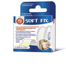 Cerotto in rocchetto pic soft fix tessuto non tessuto 2,5x914 cm in dispenser 1 pezzo