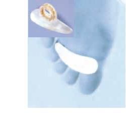 Supporto dita a martello oppo misura small. previene callosita' e dita a martello. supporto indicato per stirare le dita del piede contratte. utile per ridurre il dolore