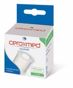 Cerotto adesivo in rocchetto ceroxmed in seta aerato ipoallergenico bianco 500x5 cm 1 pezzo