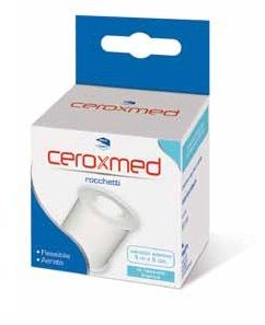 Cerotto in rocchetto ceroxmed aerato in tessuto bianco 500x5 cm 1 pezzo