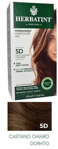 Herbatint 5d castano chiaro dorato 150 ml