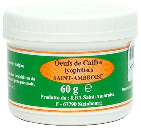 Uova coturnix liofilizzato 60 g
