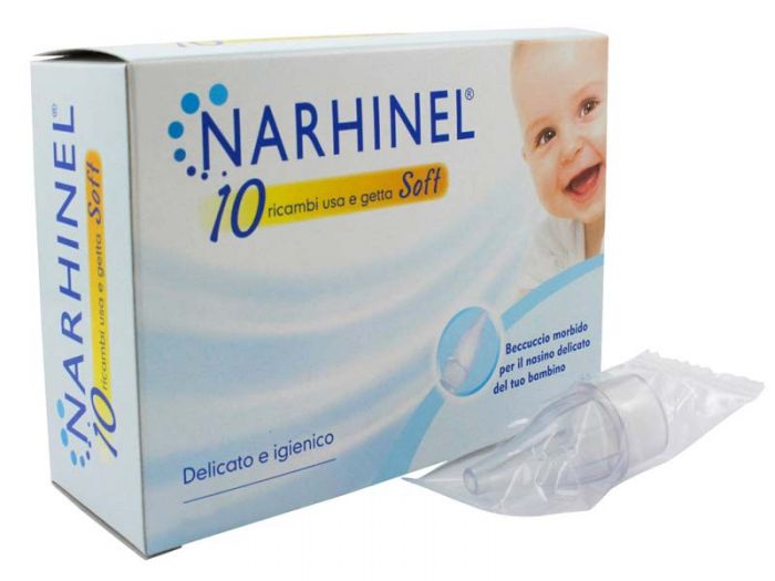 RICARICA USA E GETTA PER ASPIRATORE NASALE NARHINEL 10 PEZZI SOFT ARTICOLO 526405
