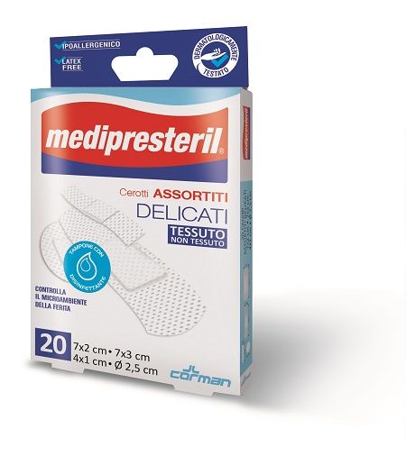 Cerotto medipresteril delicati misura 7x2cm 20 pezzi