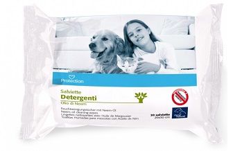 Orme naturali salviettine detergenti all'olio di neemm 20 pezzi