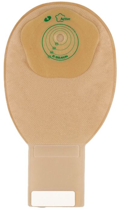 Sacca ileostomia flexima active roll'up midi beige 15-50mm chiusura in velcro