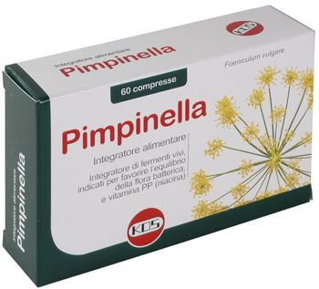 Pimpinella integratore alimentare per apparato digerente 60 compresse scatola 48 g
