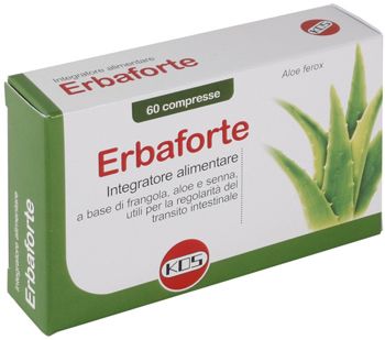 Erbaforte integratore alimentare per stipsi e transito intestinale 60 compresse scatola 30 g