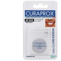 Curaprox floss nero filo interdentale cerato df824