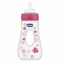 Chicco biberon passeggio 240 ml girl silicone