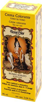 Henne nuance biondo dorato crema henne color crema colorante pronta all'uso