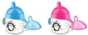 Avent tazza con beccuccio decorata azzurro 260 ml