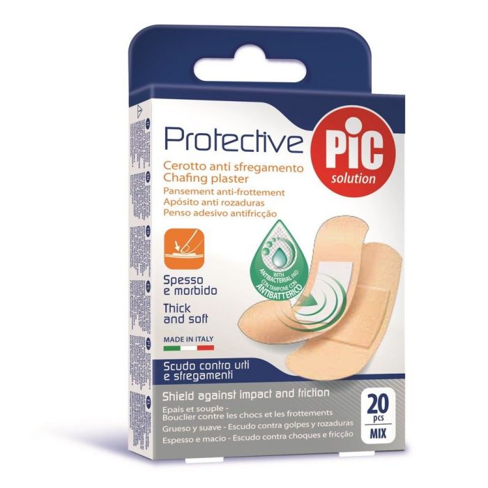 Cerotto pic protective mix antibatterico antisfregamento con tampone 20 pezzi
