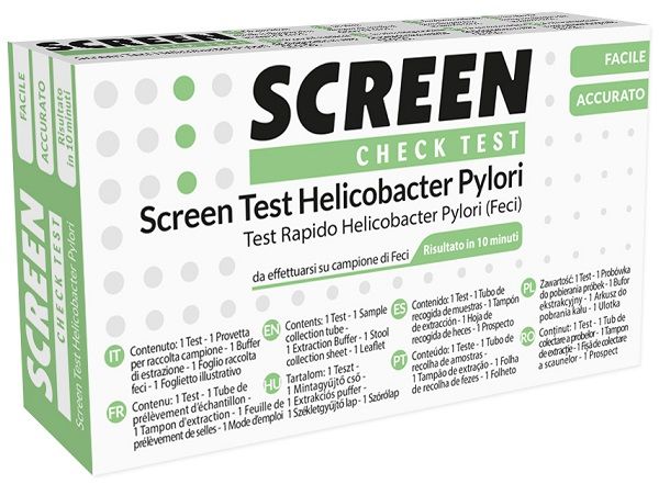 Screen test rapido antigeni helicobacter pylori feci umane