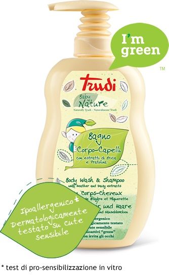 Trudi baby nature bagno corpo capelli 400 ml