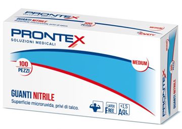 Prontex guanto in nitrile senza polvere piccolo 6/7 100 pezzi