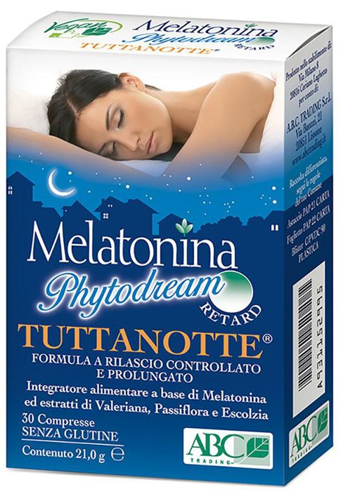 Melatonina phytodream tuttanotte retard 30 compresse
