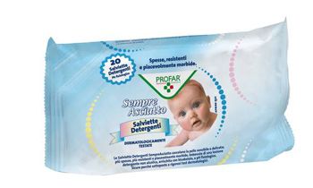 Salviettine umidificate sempre asciutto 20 pezzi profar