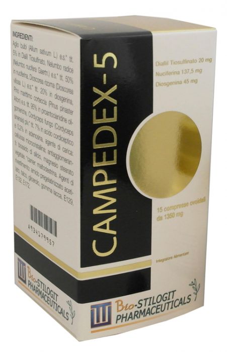 Campedex-5 15 compresse ovoidali 18 g
