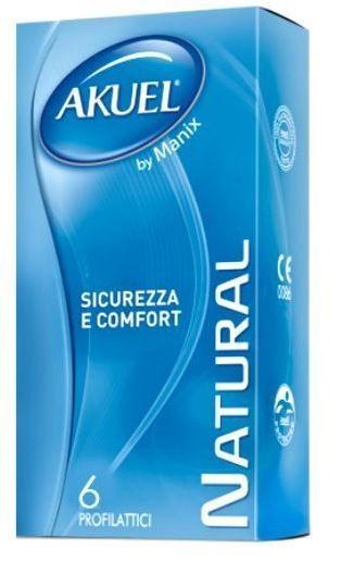 Profilattico ansell akuel by manix natural b 6 pezzi