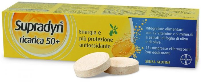 SUPRADYN RICARICA 50+ 15 COMPRESSE EFFERVESCENTI