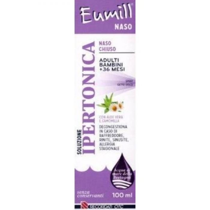 Eumill naso spray soluzione ipertonica 100 ml