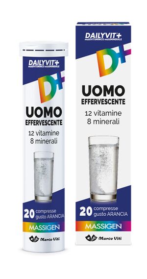Dailyvit+ uomo multivitaminico e multiminerale effervescente 20 compresse