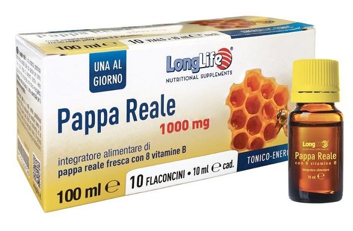 Longlife pappa reale + vitamina b 10 flaconcini