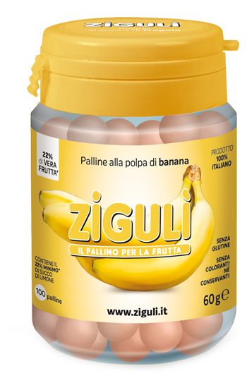 Ziguli banana 100 palline 60 g