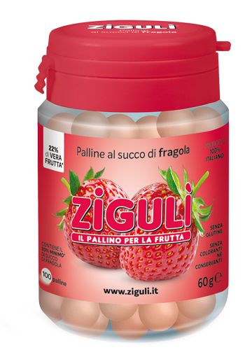 Ziguli fragola 100 palline 60 g