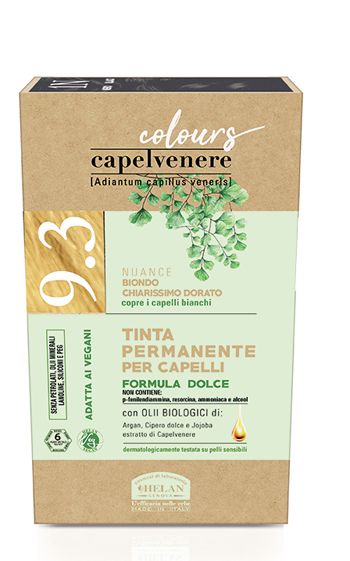 Capelvenere colours tinta capelli 9,3n biondo chiarissimo dorato