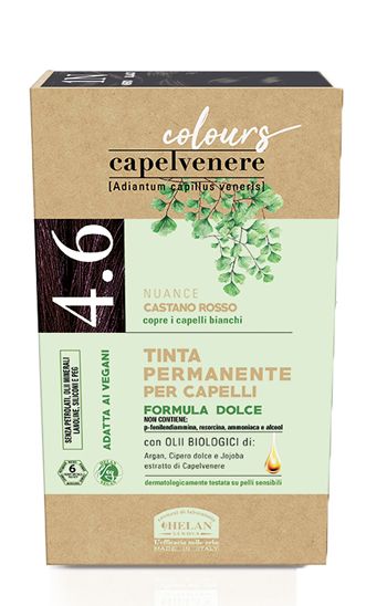 Capelvenere colours tinta capelli 4,6n castano rosso