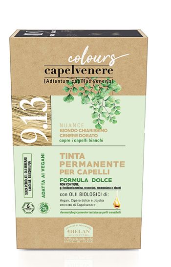 Capelvenere colours tinta capelli 9,13n biondo chiarissimo cenere dorato
