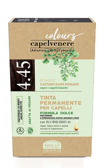 Capelvenere colours tinta capelli 4,45n castano rame mogano