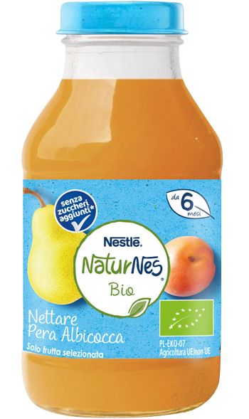 Nestle' naturnes bio nettare pera e albicocca 200 ml