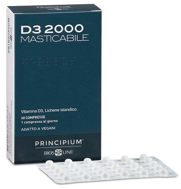 Principium d3 2000 masticabile 60 compresse