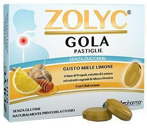 Zolyc gola miele/limone senza zuccheri 36 pastiglie