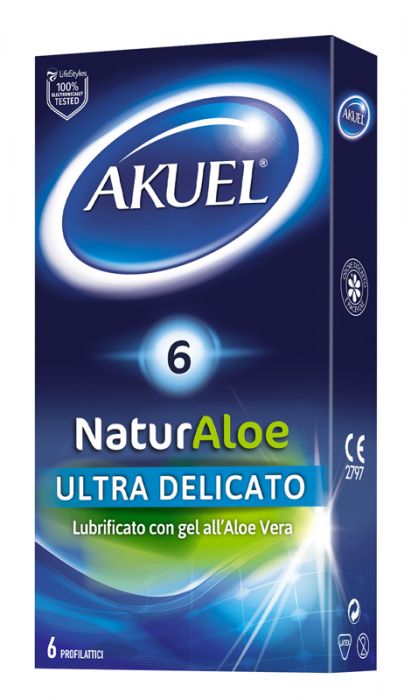 Akuel naturaloe preservativi 6 pezzi