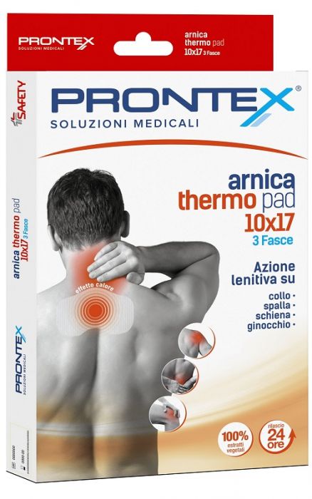 Fascia prontex arnica thermo pad 10 x 17 3 pezzi