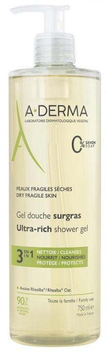 Les indispensables gel doccia surgras 750 ml