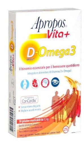 Apropos vita+vitamina d + omega 3 30 gelatine