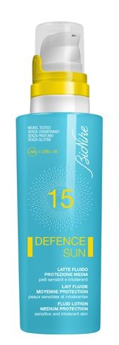 Defence sun 15 latte fluido protezione media 125 ml