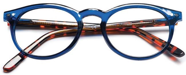 Occhiale da lettura premontato cef smi blu +1,50