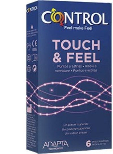 Profilattico control touch & feel easy way 6 pezzi